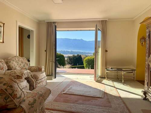 Blick aus dem Wohnzimmer - Grundstück in Murnau am Staffelsee zum Kaufen