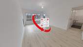 Wohnzimmer - Modernisierte 4-Zimmer-Wohnung mit Balkon - Jetzt virtuell besichtigen!