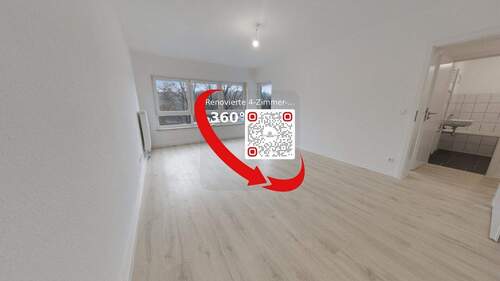 Wohnzimmer - Modernisierte 4-Zimmer-Wohnung mit Balkon - Jetzt virtuell besichtigen!