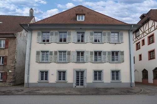 Frontansicht - Gewerbeeinheit mit Umnutzungspotenzial ca. 35 km vor der Schweizer Grenze