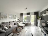 Wohnzimmer - 3 Zimmer Reihenmittelhaus zum Kaufen in Bremen