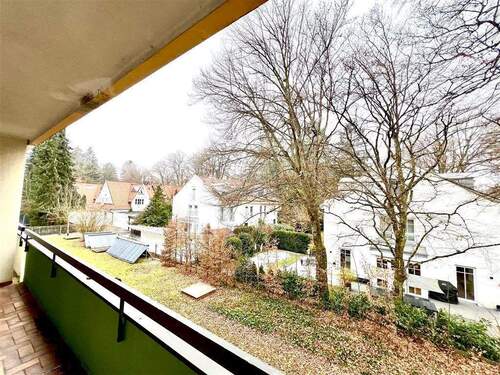 Aussicht Süd-West_7113 - Harlaching - auf Zeit - renovierte großzügige 2-Zimmerwohnung mit West-Loggia