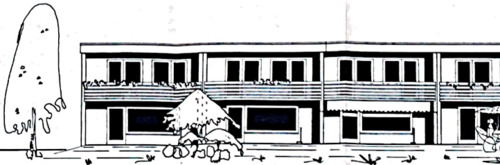 Ansicht aus Planzeichnung - 