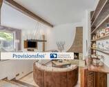 Hauptwohnung: Kaminzimmer - Großzügig und sehr modern: Bungalow mit Einliegerwohnung und tollem Garten