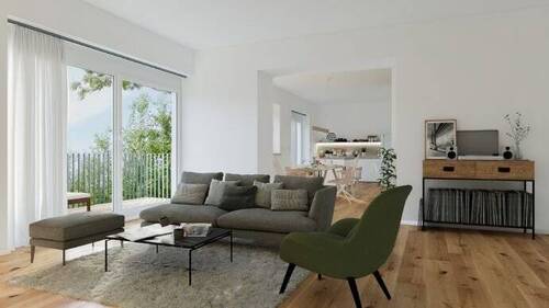 Wohnbeispiel offenes Wohnzimmer - 3 Zimmer Etagenwohnung in Chemnitz