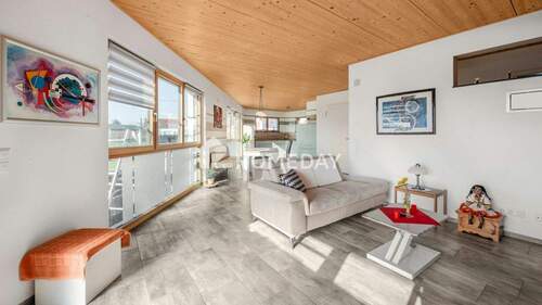 Wohnzimmer 1 - Großzügiger und luxuriöser Wohntraum - 98 m² Neubau mit EBK & Balkon