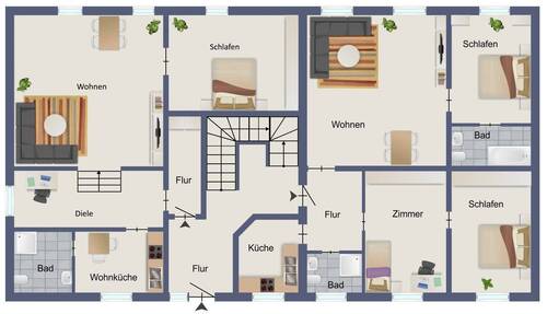 Erdgeschoss / Hochparterre - 