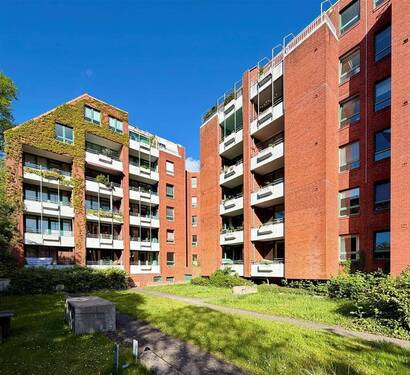 Hausansicht hinten - 2 Zimmer Etagenwohnung in Kiel