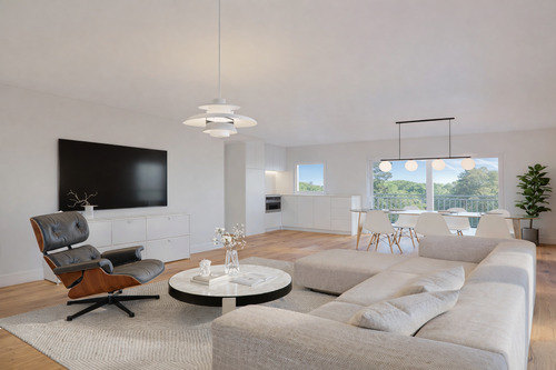 Innenvisualisierung - Etagenwohnung mit 90,00 m&sup2; in Freiburg zum Kaufen