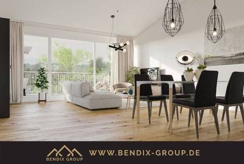 Wohnbeispiel - 5Zi-Oase mit offenem Essbereich, Loggia & 2 Bädern I Wow-Lage an der weißen Elster! Energieeffizient