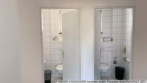 Ansicht WC I und WC II - Büro mit 112,00 m&sup2; in Karlsruhe zur Miete