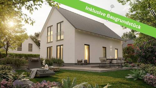 Bild 1 - INKLUSIVE Baugrundstück: Das Einfamilienhaus mit dem schönen Satteldach in - Freundlich und gemütlich