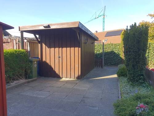 hinterer Bereich mit Schuppen - 2 Zimmer Reihenmittelhaus zum Kaufen in Meldorf
