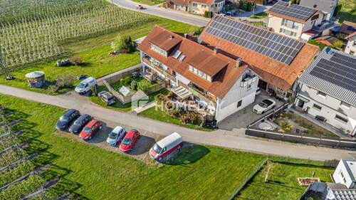 Außenansicht Drohne 5 - 2 Zimmer Mehrfamilienhaus, Wohnhaus in Kressbronn am Bodensee