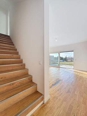 Wohnzimmer mit Garten - 