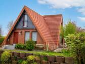 Außenansicht - Nordsee-Feeling pur: Ferienhaus in Friedrichskoog-Spitze