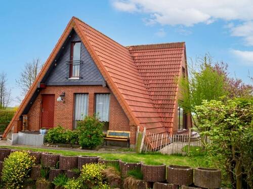 Außenansicht - Nordsee-Feeling pur: Ferienhaus in Friedrichskoog-Spitze