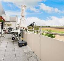 Dachgeschosswohnung mit großem Balkon und Weitblick - Wohnen im gepflegten Wohnpark Ahe - Bergheim