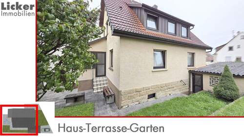 Haus-Terrasse-Garten - Einfamilienhaus mit 108,00 m&sup2; in Schwaikheim zum Kaufen