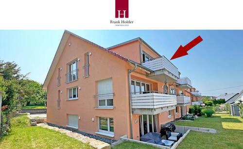 Hausansicht - Neuwertig und ganz oben wohnen mit Dachstudio