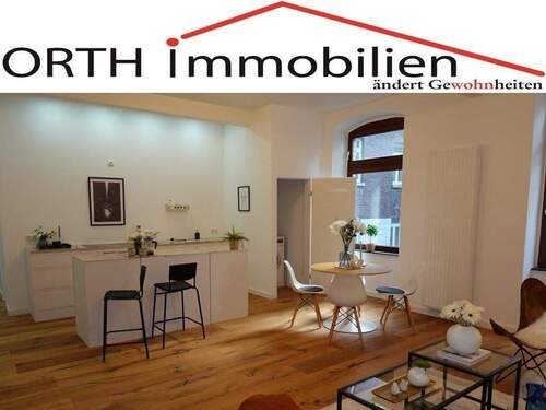 Wohnküche - Sanierte 2 Zimmer Wohnung im 1. OG im Kuniberts-Viertel.