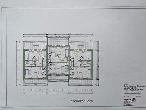 Dachgeschoß - Reihenmittelhaus mit 157,00 m&sup2; in Frankfurt -Seckbach zum Kaufen