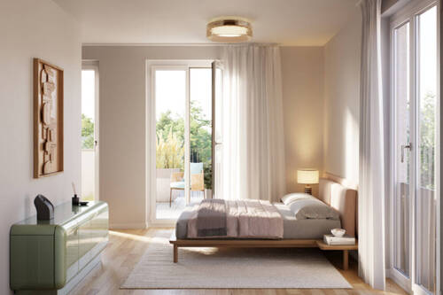 Schlafzimmer - Ihr Rückzugsort mit Sonnenplatz - 3-Zimmer-Neubau
