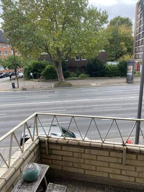 Balkon Aussicht vom 1 OG - Gewerbeobjekt (Büro, Produktion, Verkauf) in Hamburg / Eilbek zur Miete