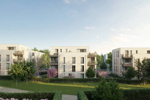 Hinteransicht - Etagenwohnung mit 72,80 m² in Ditzingen zum Kaufen