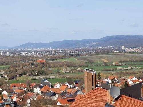 Fernsicht nach Norden im Hintergrund Heidelber - 