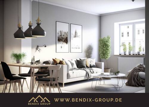 Wohnbeispiel - Denkmalperle: 3-Zi-Wohnung im Grünen mit Balkon I Modern & hochwertig ausgestattet I Südvorstadt
