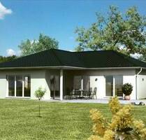Schlüsselfertiger Bungalow mitten im Grünen! 125 m² Wfl., 701 m² Grdst., Terrasse, Bauträgerbindung - Heinsdorfergrund Hauptmannsgrün