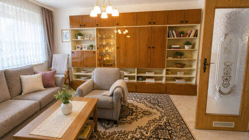 Wohnzimmer - 2 Zimmer Etagenwohnung zum Kaufen in Frohburg