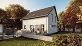 Ansicht Garten - Klassisches Einfamilienhaus mit offener Bauweise - Made by OKAL
