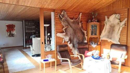 Kaminzimmer mit Schiebetür zum Wohnzimmer EG - 