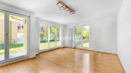 Wohnzimmer 2-1 - Erdgeschosswohnung mit Terrasse und Gartenanteil - vermietet auf Erbbaugrundstück