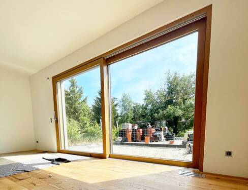 Ausblick Terrasse vom Wohnzimmer - 