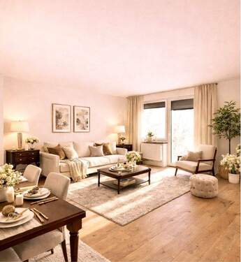 KI-generierter Wohnbereich - 