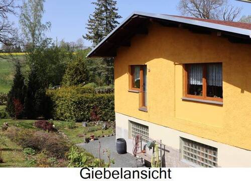 Giebelansicht - Einfamilienhaus mit 117,00 m&sup2; in Jößnitz zum Kaufen