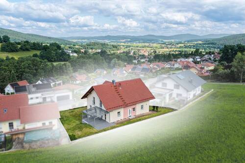 Bild 1 - Wohnen mit Weitblick - großzügiges Zweifamilienhaus mit Einliegerwohnung und Doppelgarage!