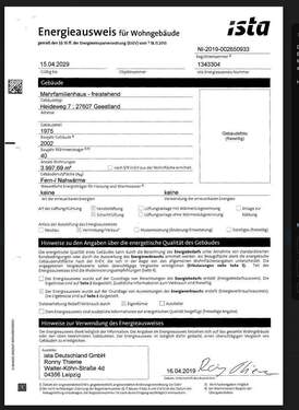 Energieausweis - 