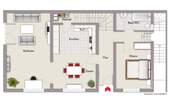 Hinterhaus - Grundriss Erdgeschoss - Wohnung 01 - 