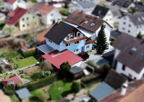 Luftaufnahme - 1 Zimmer Mehrfamilienhaus, Wohnhaus in Offenburg