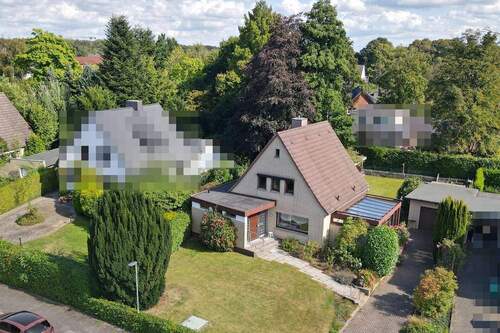 Ansicht Drohne 1 - Begehrtes Quellental in PI: Idyllischer Garten und ruhige Lage