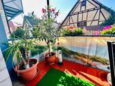 Balkon vom Wohnzimmer - 2 Zimmer Etagenwohnung in Eisingen