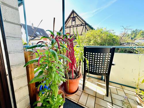 Balkon vom Schlafzimmer - Etagenwohnung mit 70,90 m² in Eisingen zum Kaufen