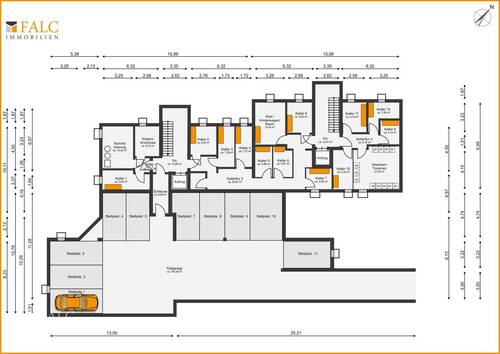 Tiefgarage und Keller - 