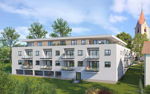 Visualisierung_Rückansicht - Etagenwohnung mit 59,00 m² in Rottweil / Altstadt zum Kaufen