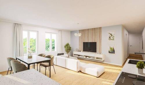 Schwabacher_WE4_Wohnzimmer_.jpg - Etagenwohnung mit 103,70 m² in Nürnberg zum Kaufen