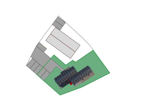Lageplan mit Tiny House - Bebauungsbeispiel - 